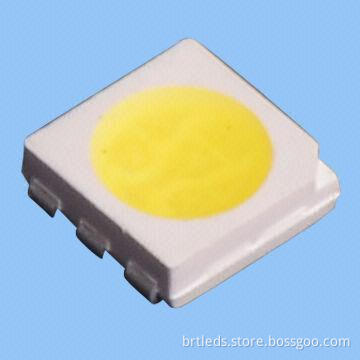 5050 SMD PLCC-2 Package 20lm White High-power LEDs, 5.2 x 5.1 x 1.3mm